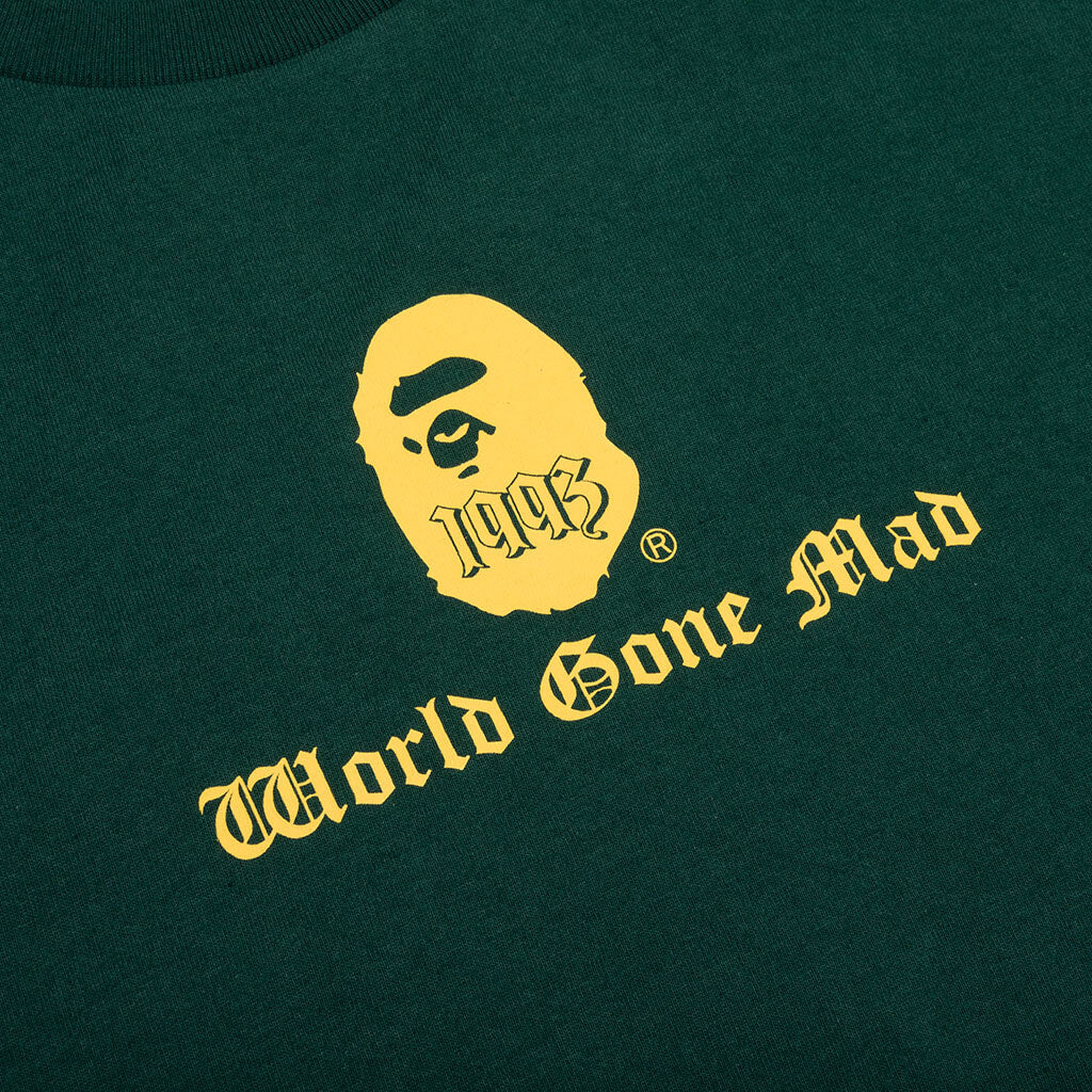 A BATHING APE Logo Tee - Green