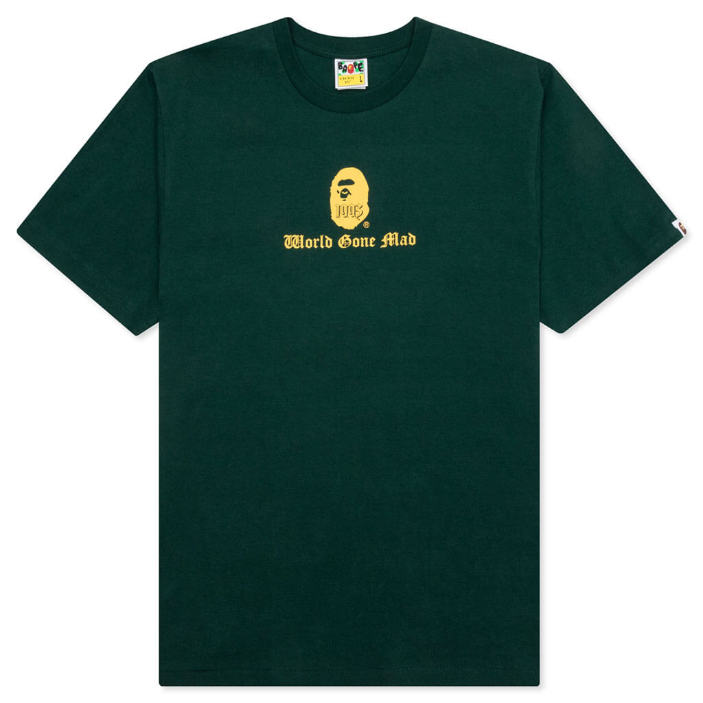 A BATHING APE Logo Tee - Green
