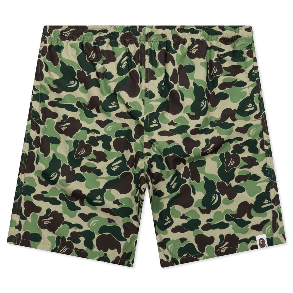 A BATHING APE Abc Camo Beach Shorts - Green