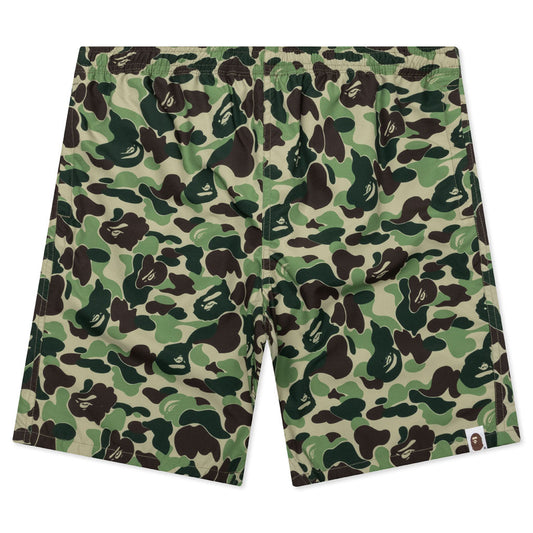 A BATHING APE Abc Camo Beach Shorts - Green