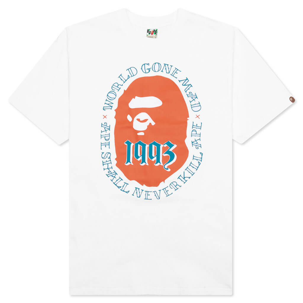 A BATHING APE Ape Head 1993 Tee - White