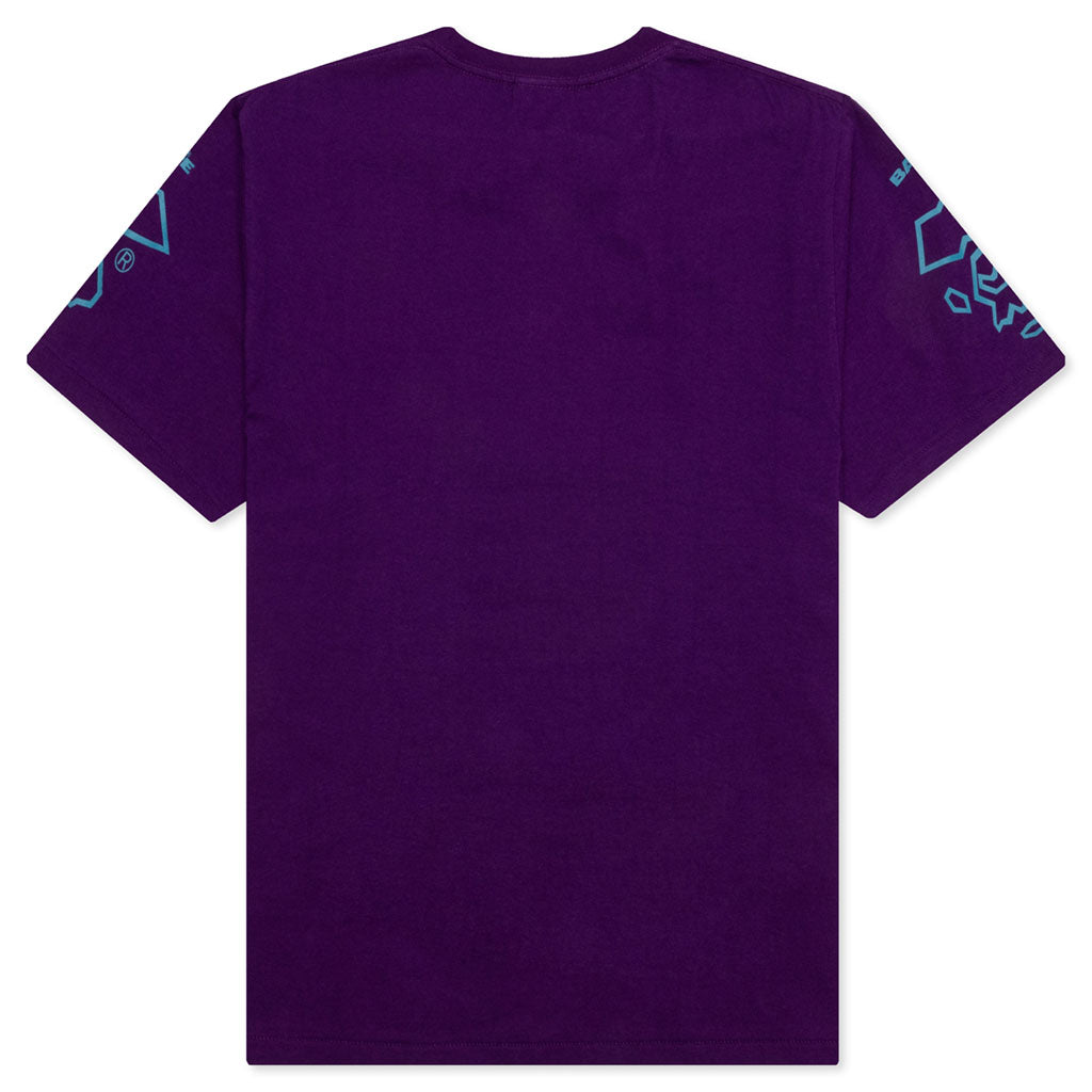 A BATHING APE Bape Football Tee - Purple