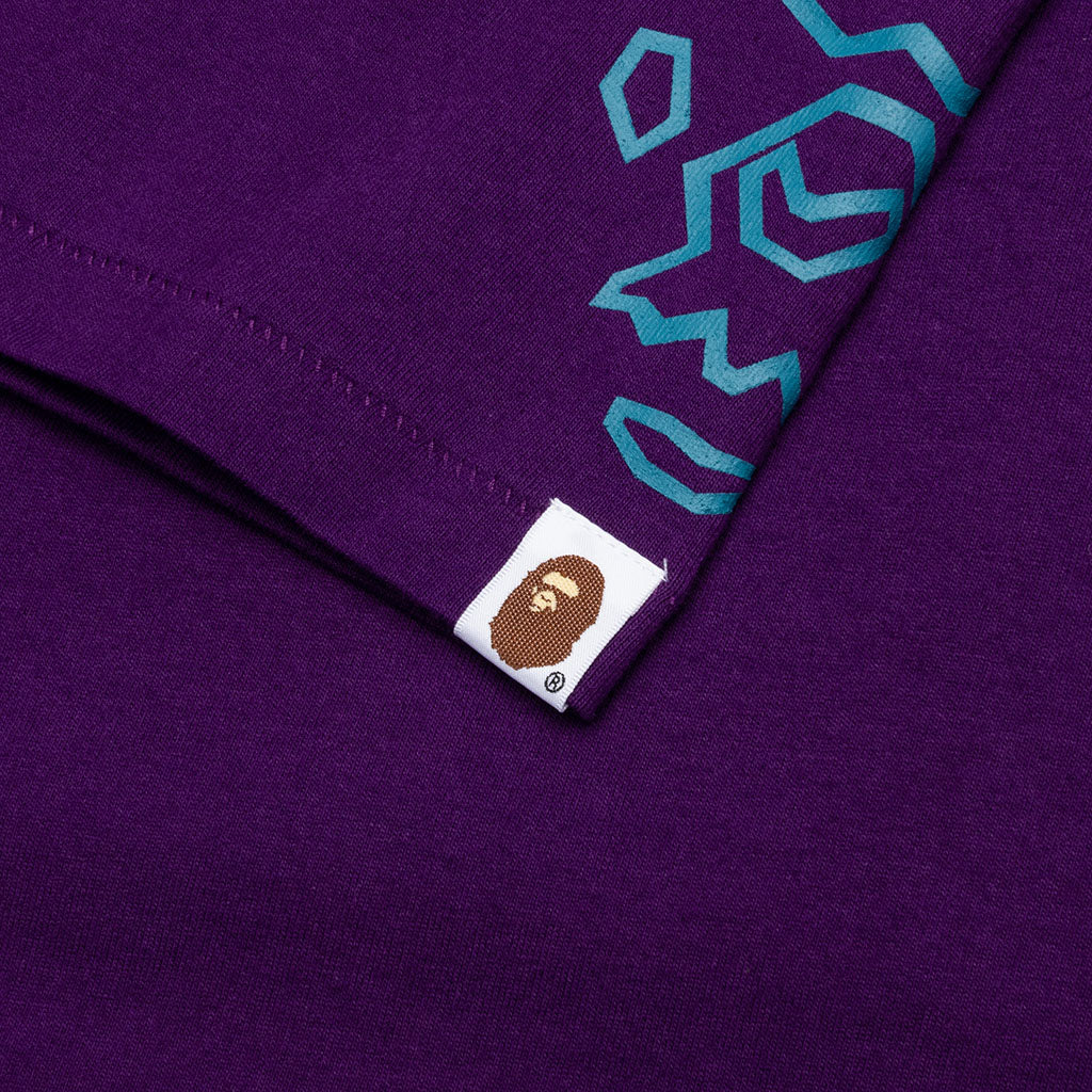 A BATHING APE Bape Football Tee - Purple
