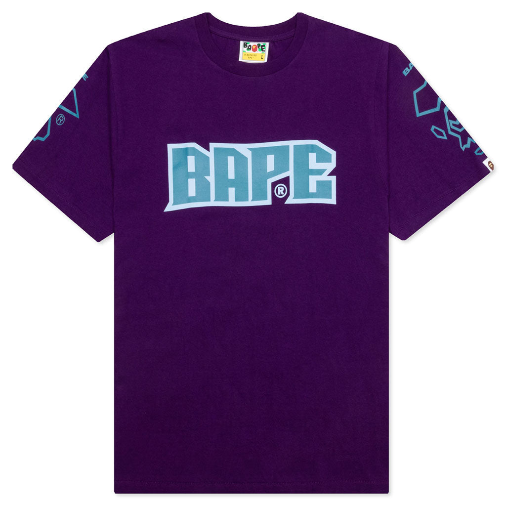 A BATHING APE Bape Football Tee - Purple