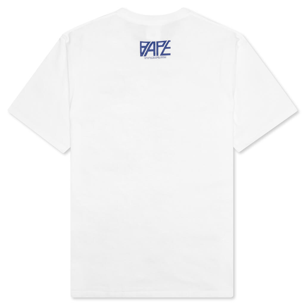 A BATHING APE Bape Logo Monogram Tee - White