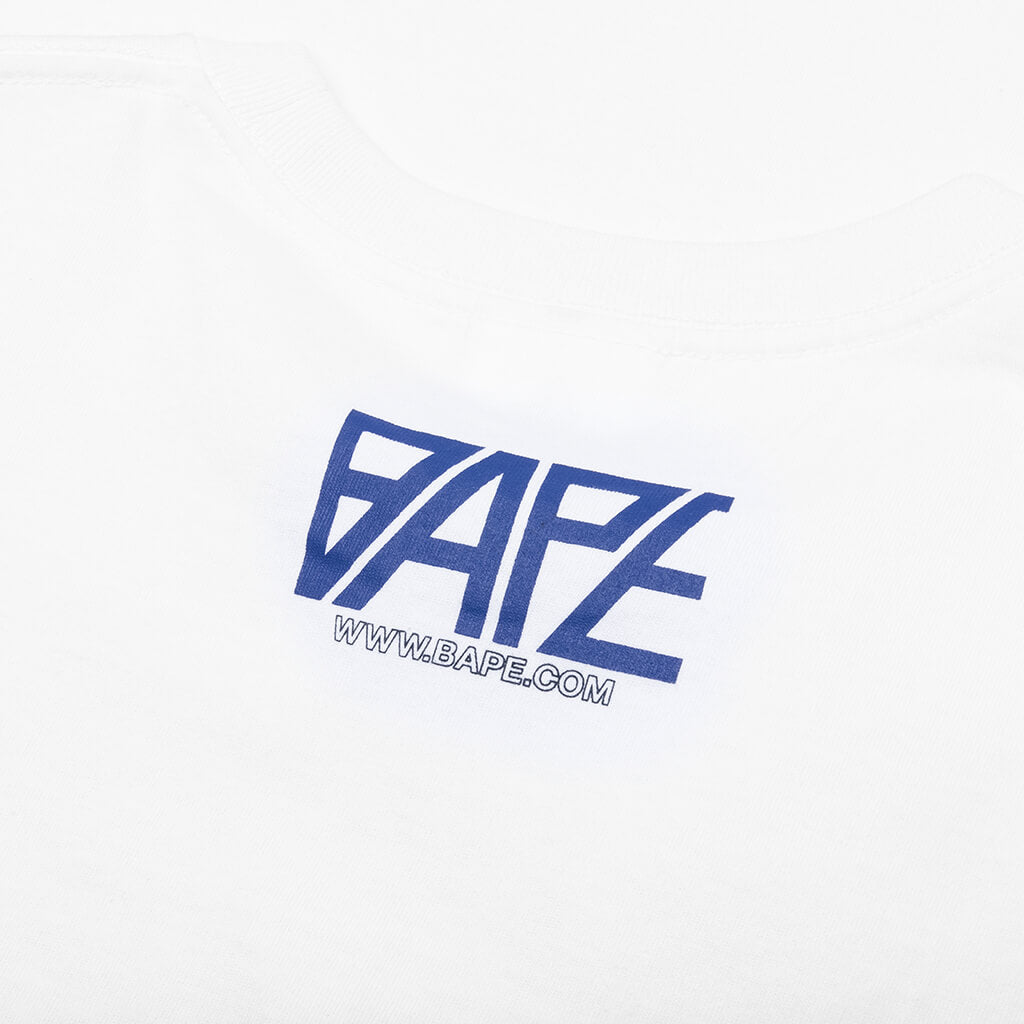 A BATHING APE Bape Logo Monogram Tee - White