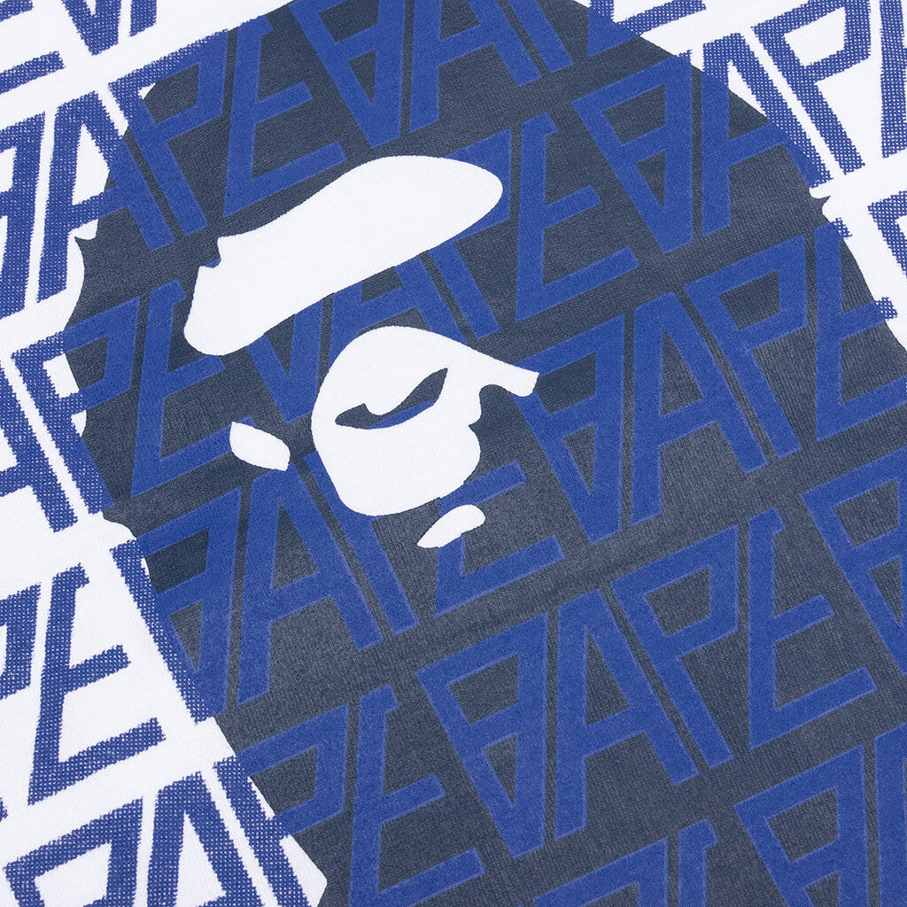 A BATHING APE Bape Logo Monogram Tee - White