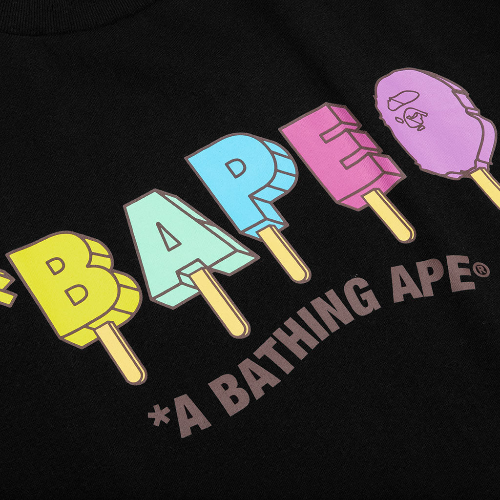 A BATHING APE Bape Popsicle Tee  - Black