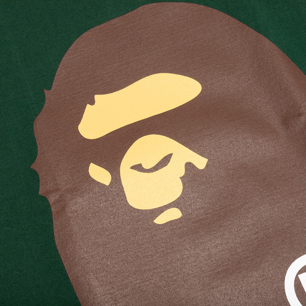 A BATHING APE Big Ape Head Tee - Green