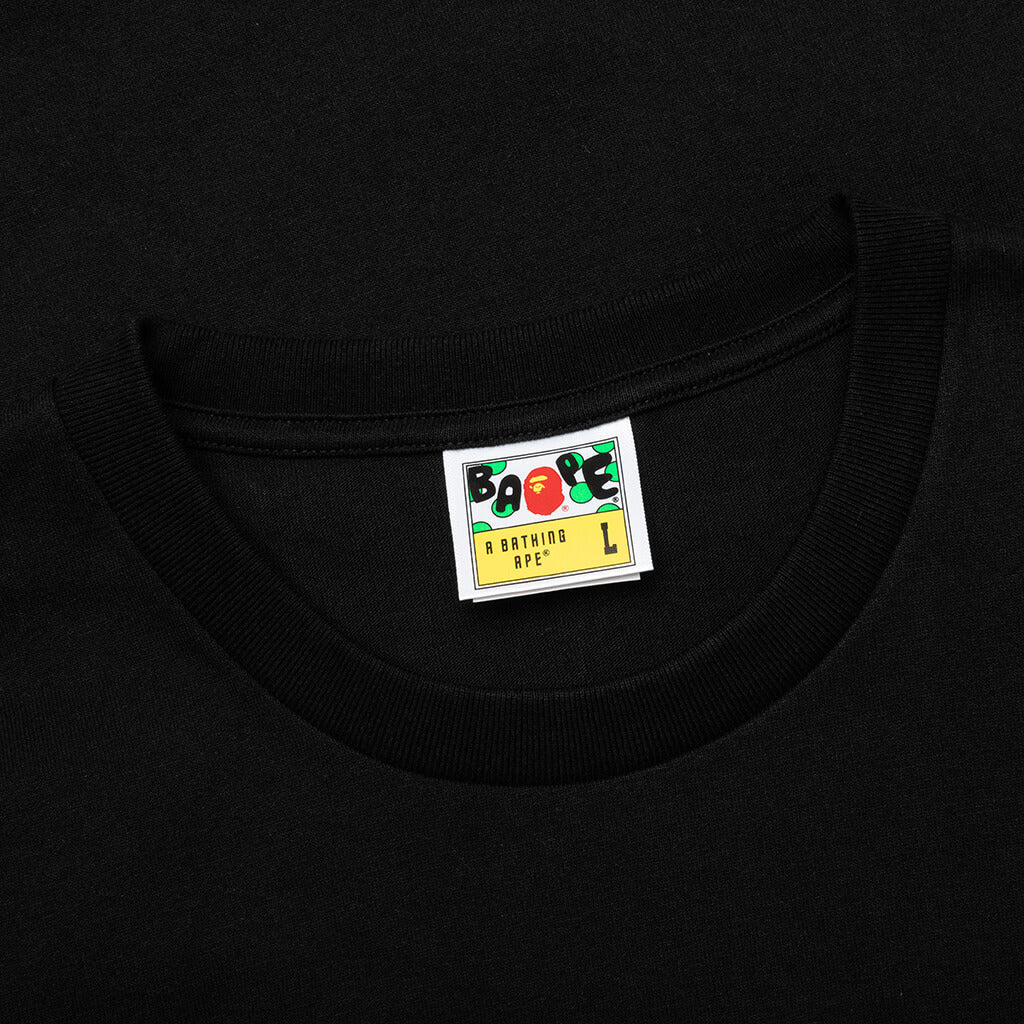 A BATHING APE Broken College Tee - Black