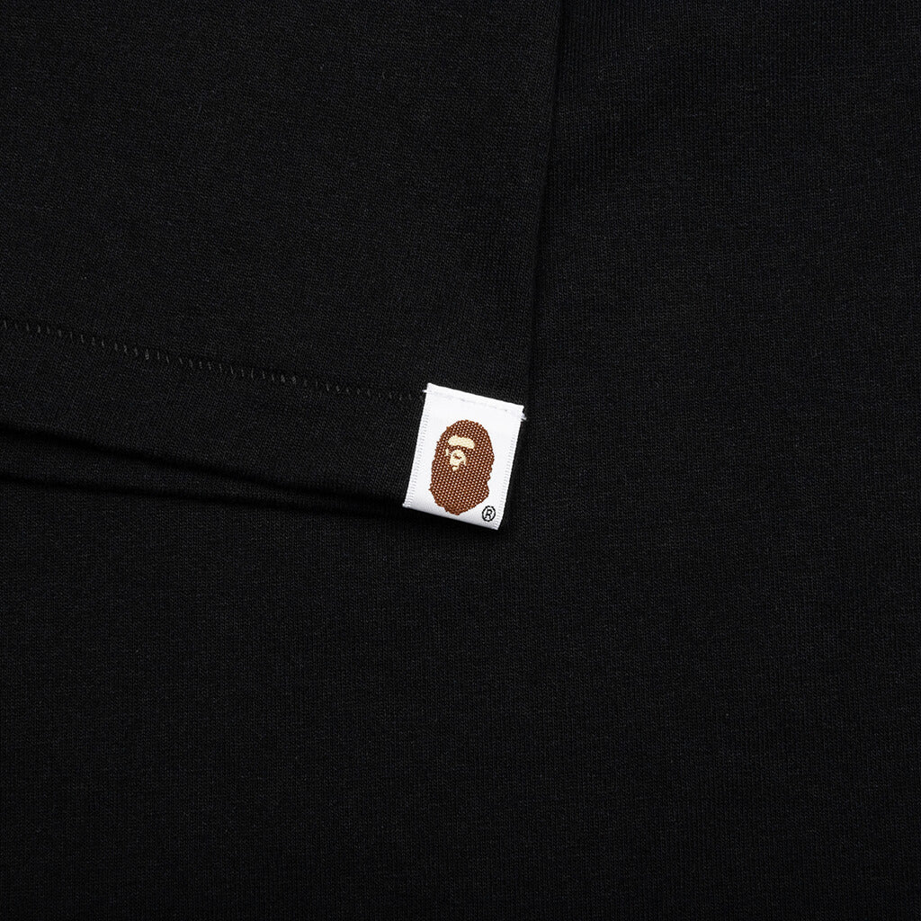 A BATHING APE Broken College Tee - Black