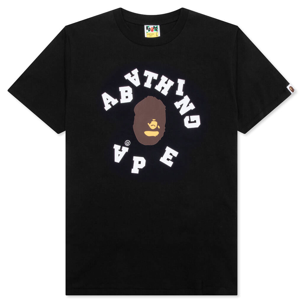 A BATHING APE Broken College Tee - Black