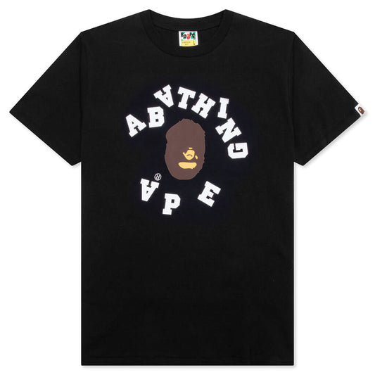 A BATHING APE Broken College Tee - Black