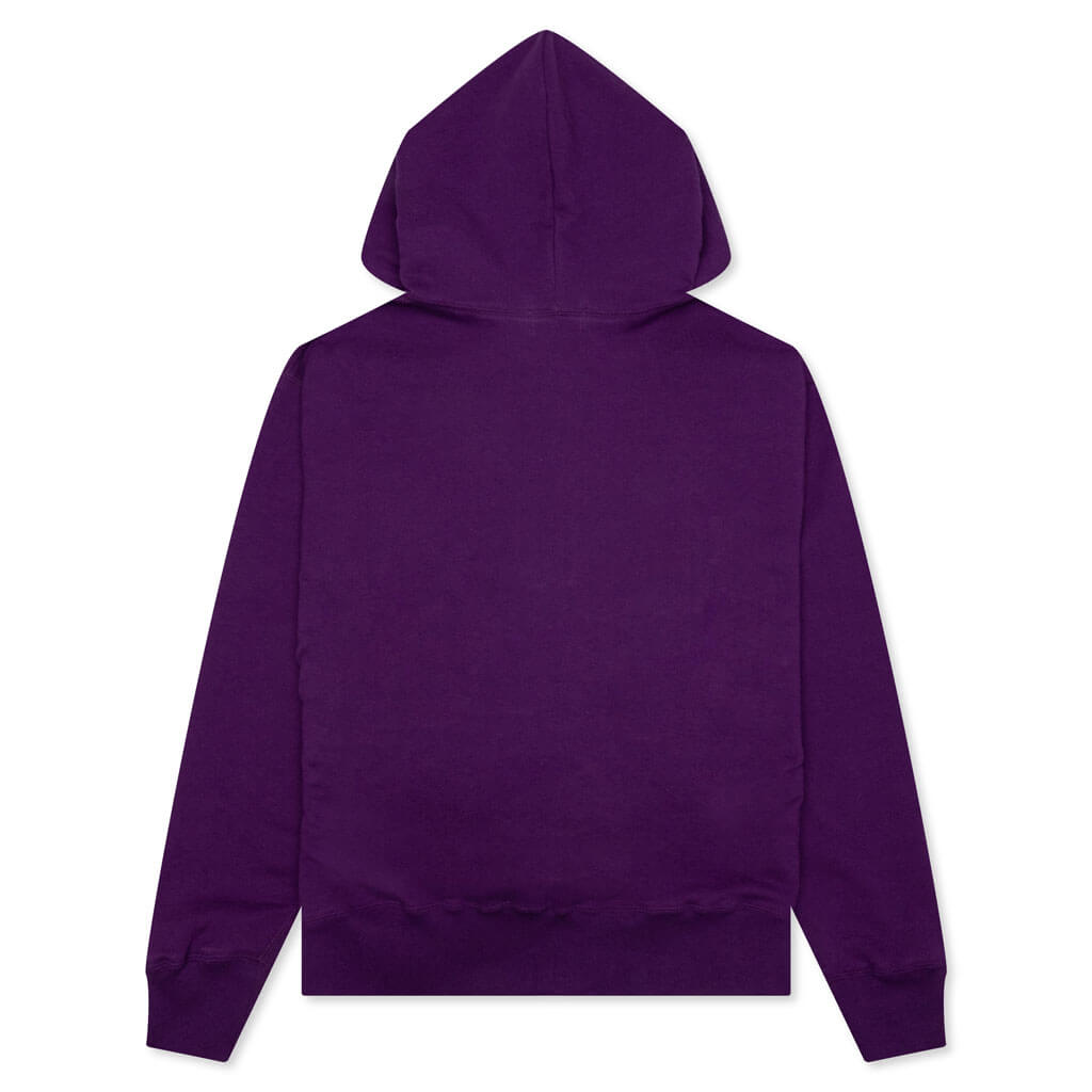 A BATHING APE College Relaxed Fit Full Zip Hoodie - Purple