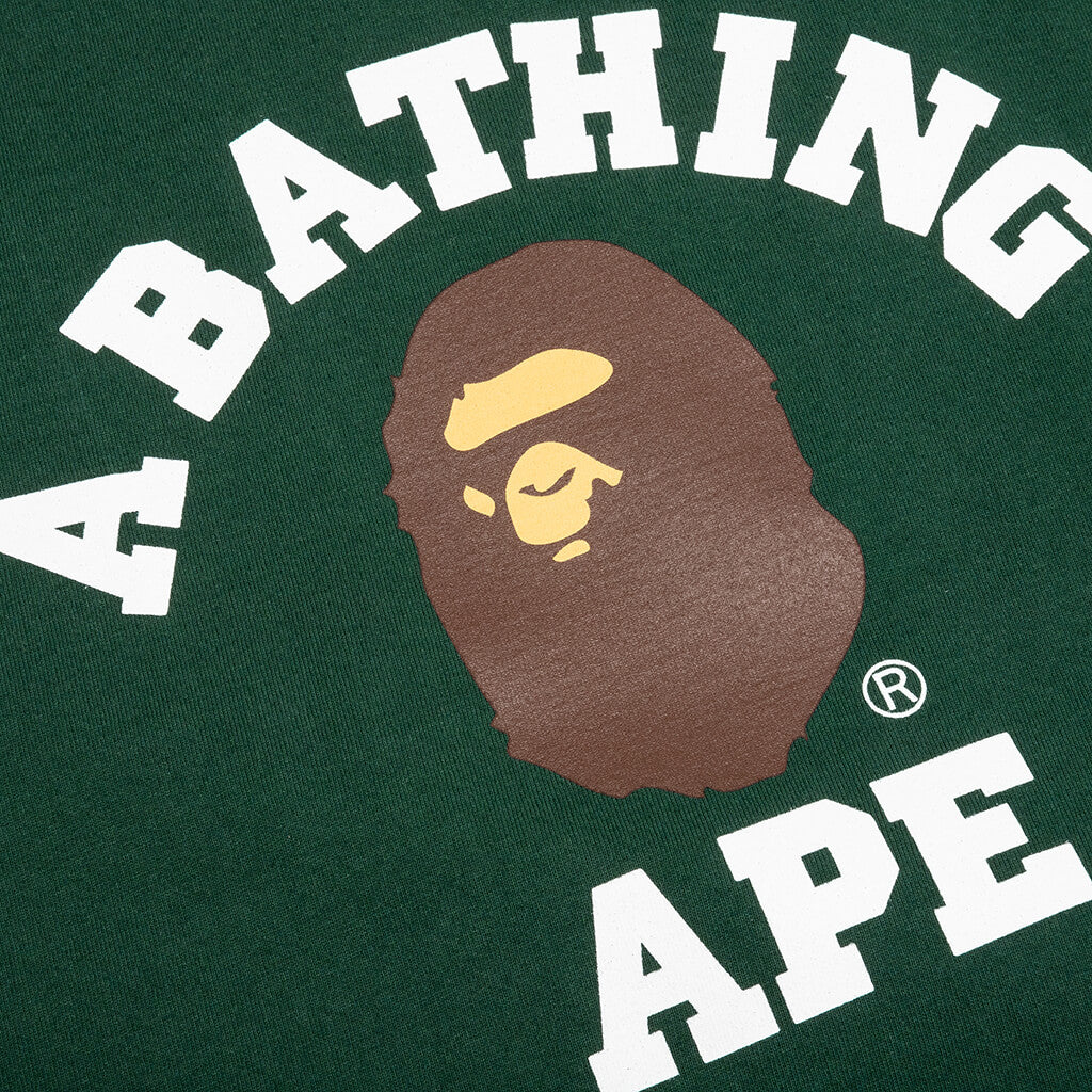 A BATHING APE College Tee - Green