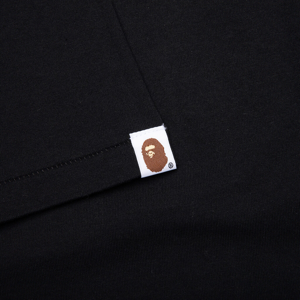 A BATHING APE Color Camo Milo Shark Tee - Black/Purple