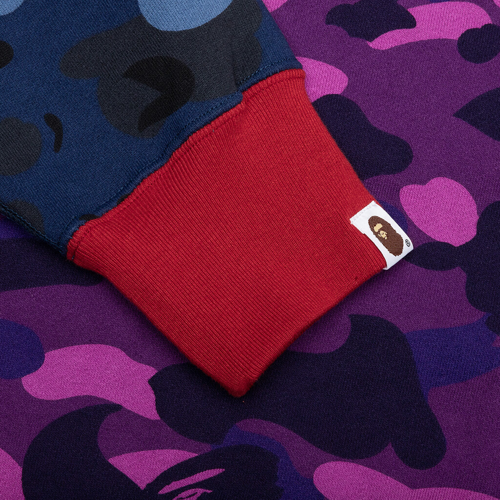 A BATHING APE Crazy Shark Wide Fit Full Zip Double Hoodie - Multi