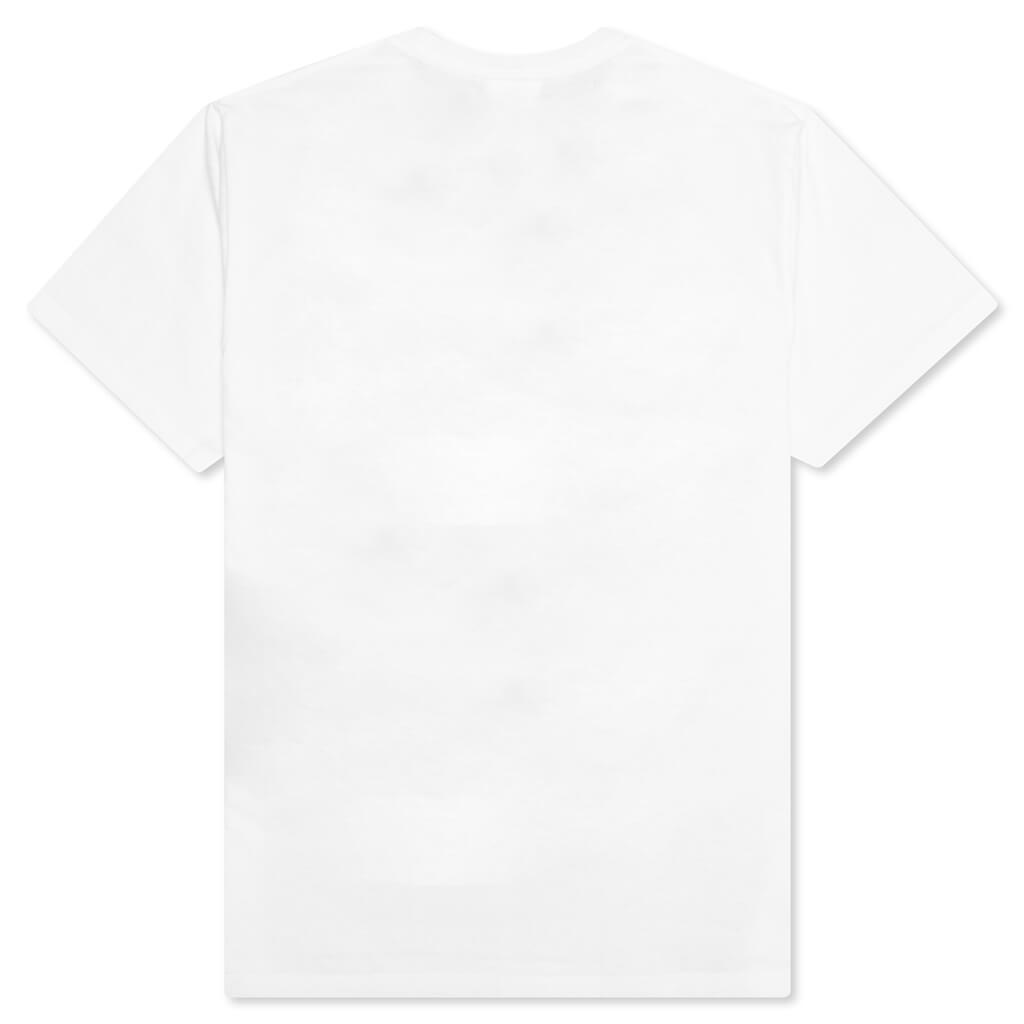 A BATHING APE Honeycomb Camo Busy Works Tee - White/Blue