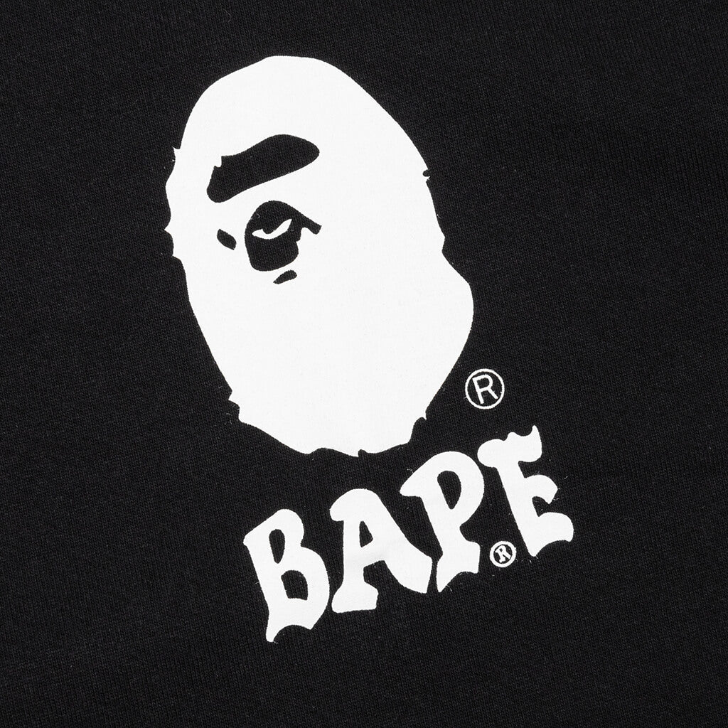 A BATHING APE Japan Culture LetteRed Tee - Black