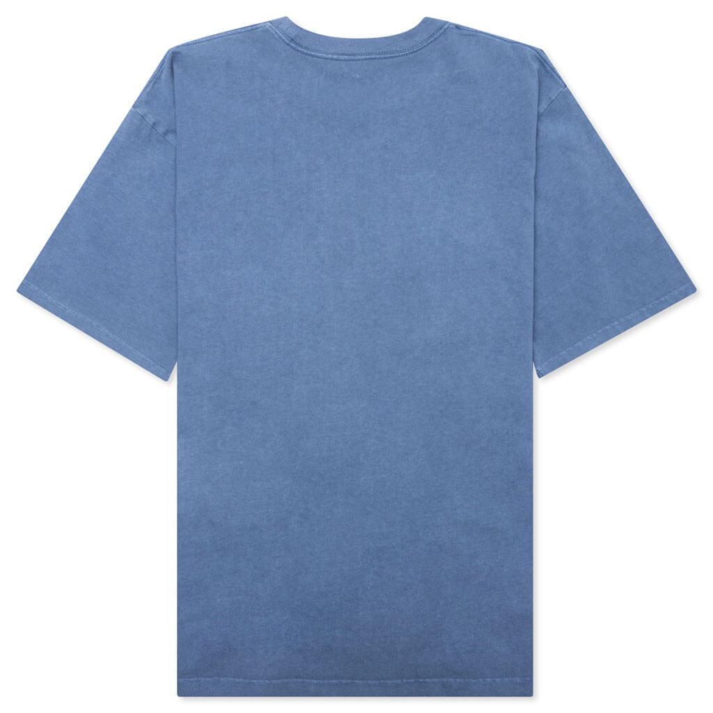 A BATHING APE Pigment Dyed College Relaxed Fit Tee - Navy