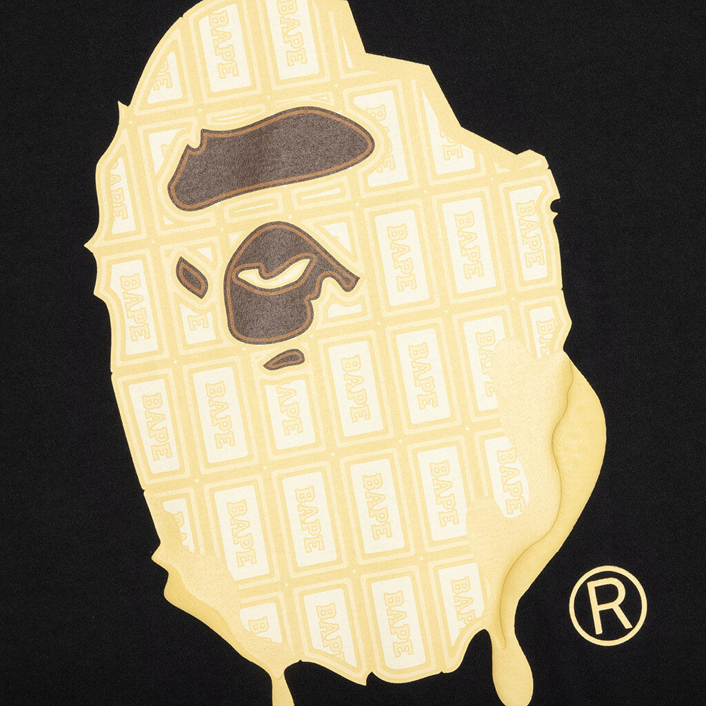 A BATHING APE Valentine Chocolate Ape Head Tee - Black