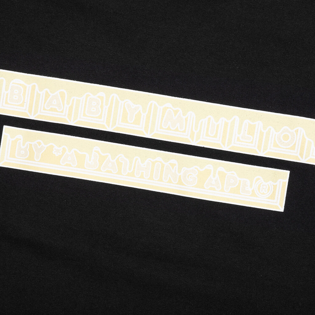 A BATHING APE Valentine Chocolate Baby Milo Tee - Black