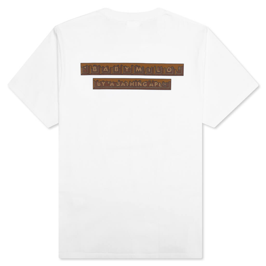 A BATHING APE Valentine Chocolate Baby Milo Tee - White
