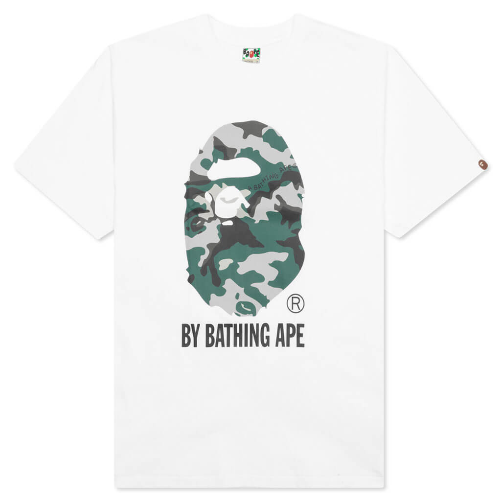 A BATHING APE Woodland Camo By Bathing Ape Tee  - White
