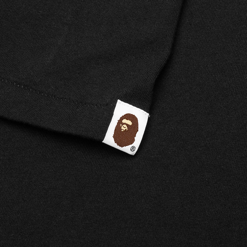 A BATHING APE Woodland Camo Wgm Ape Head Tee - Black