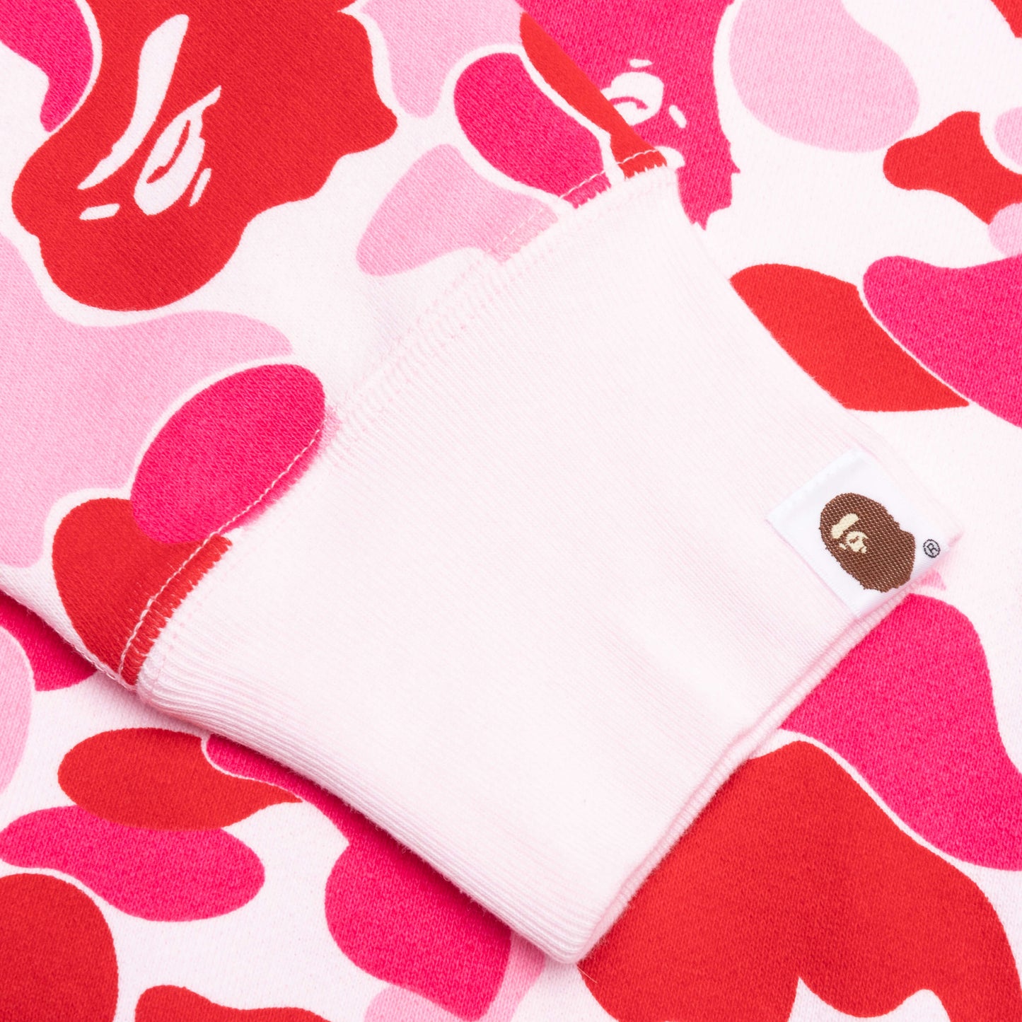 A BATHING APE ABC Camo 2nd APE Pullover Hoodie - Pink