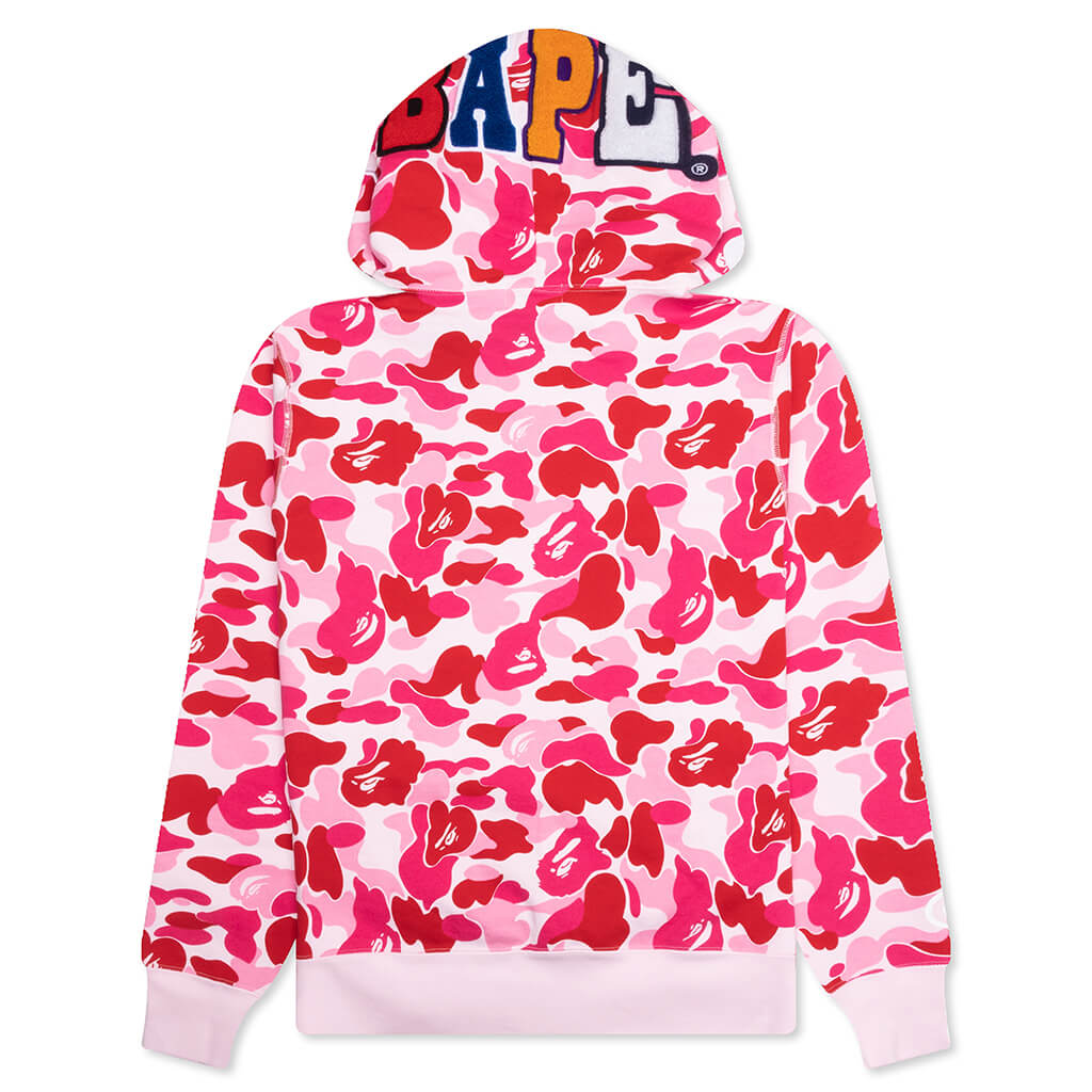 A BATHING APE ABC Camo 2nd APE Pullover Hoodie - Pink