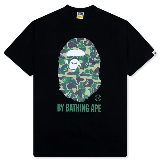 A BATHING APE ABC Camo By Bathing Ape Tee - Black/Green