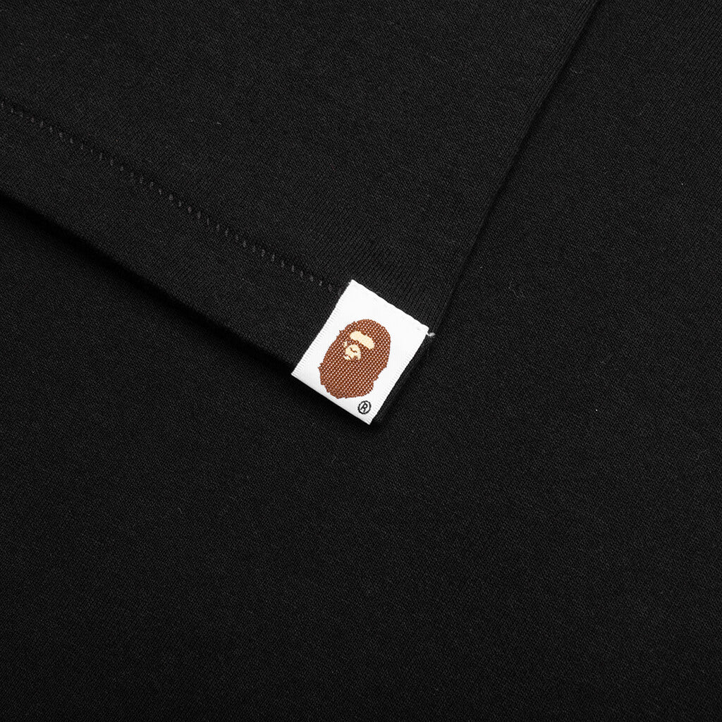 A BATHING APE ABC Camo Crazy College ATS Tee - Black