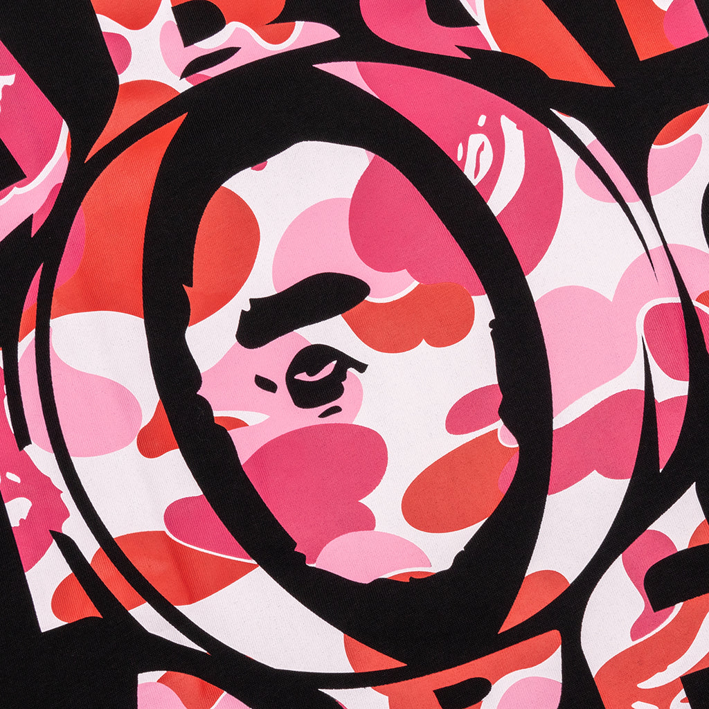 A BATHING APE Abc Camo Ape Head Relaxed Fit Tee - Black