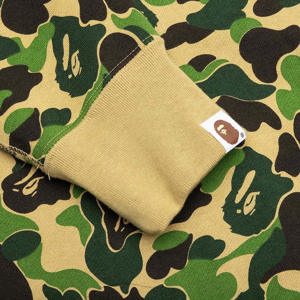 A BATHING APE Abc Camo Double Shark Full Zip Hoodie - Green