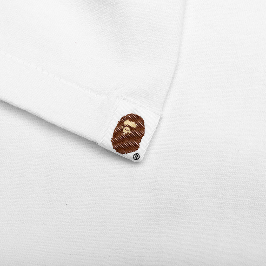A BATHING APE ABC Camo Shark Tee - White/Green