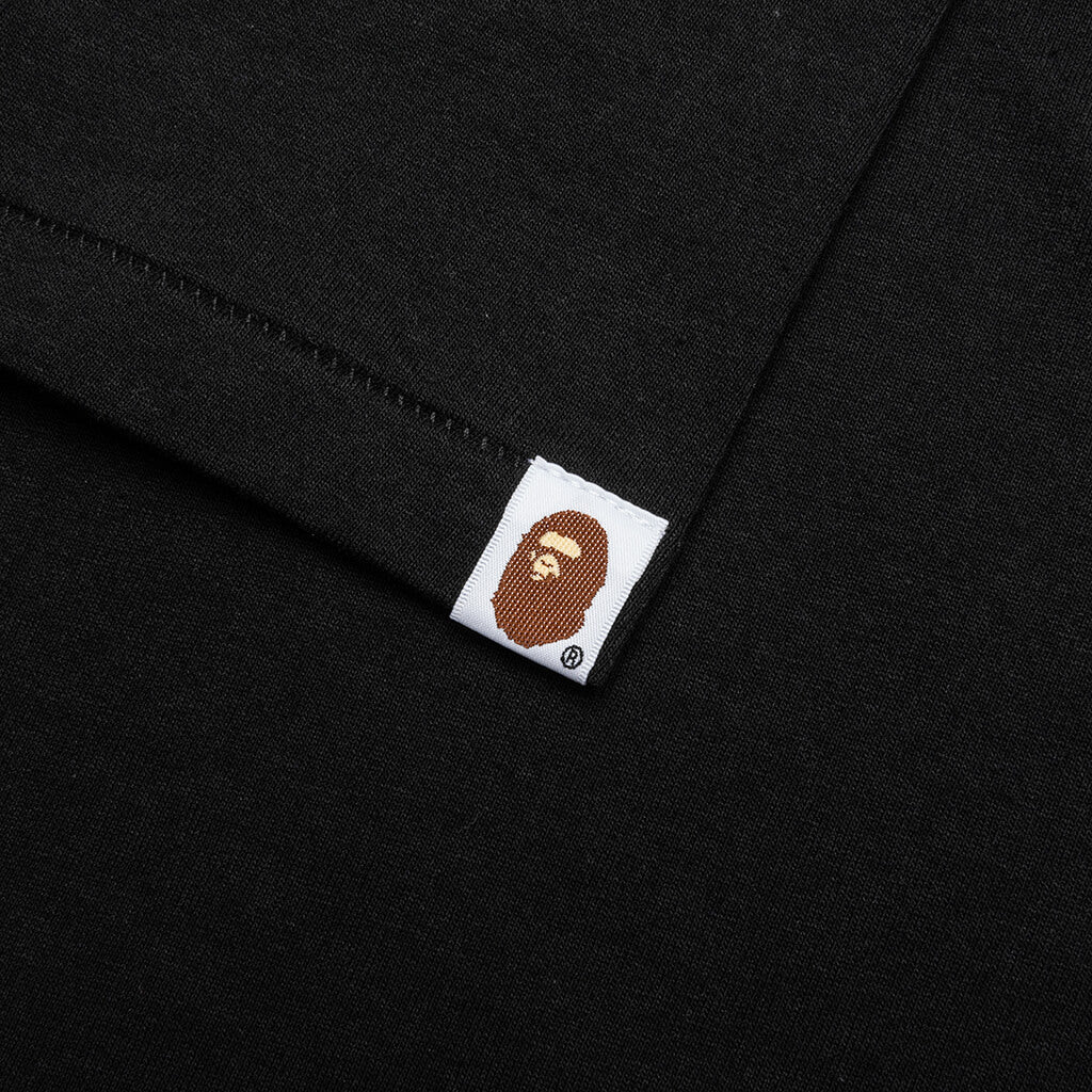 A BATHING APE Abc Camo Side Big Ape Head Tee - Black/Blue
