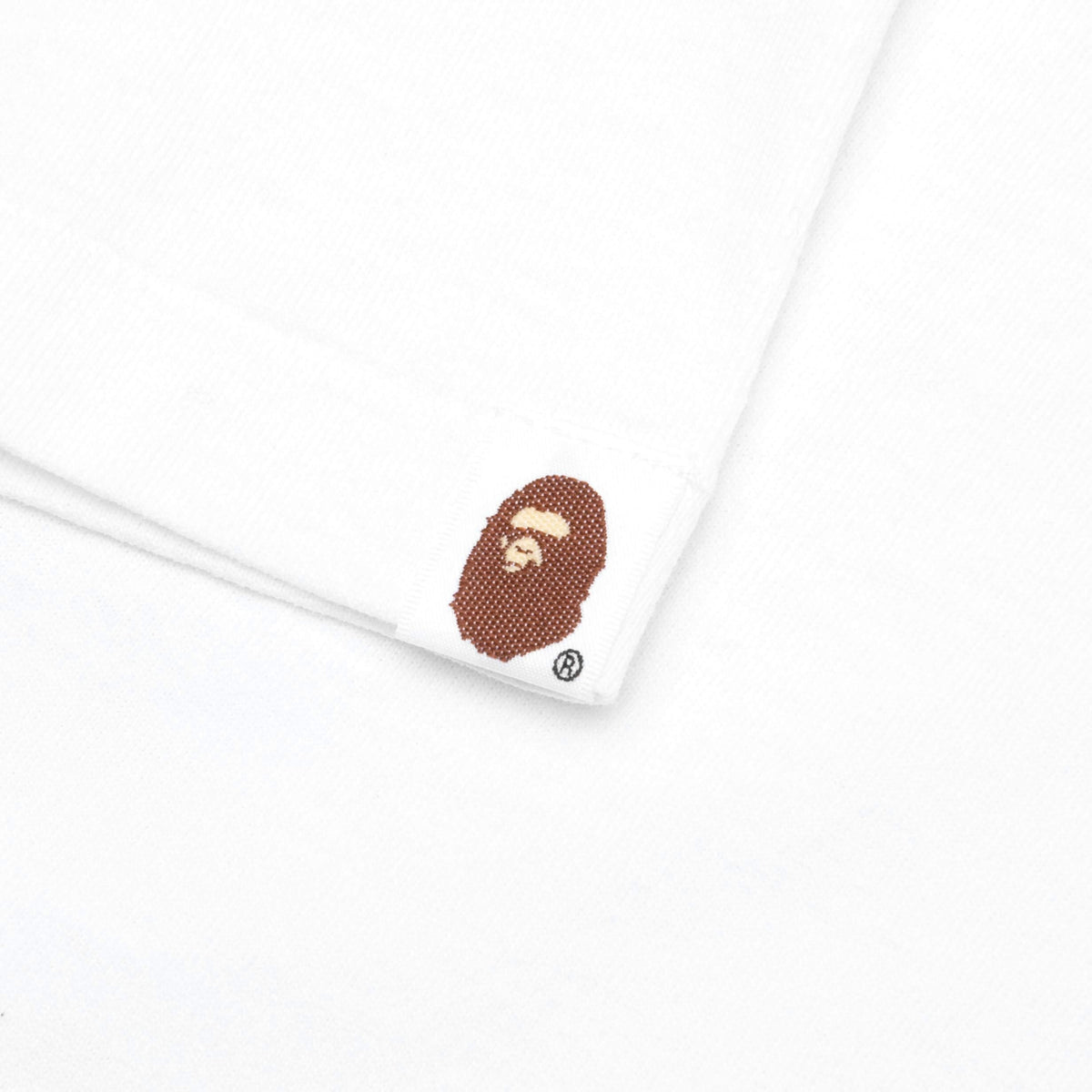 A BATHING APE Abc Camo Side Big Ape Head Tee - White/Blue