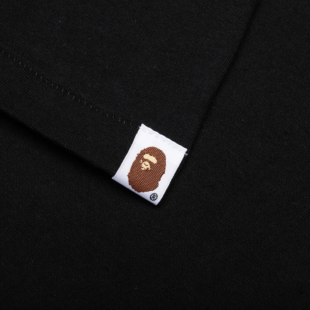 A BATHING APE Abc Camo Side Big Ape Head Tee - Black/Green