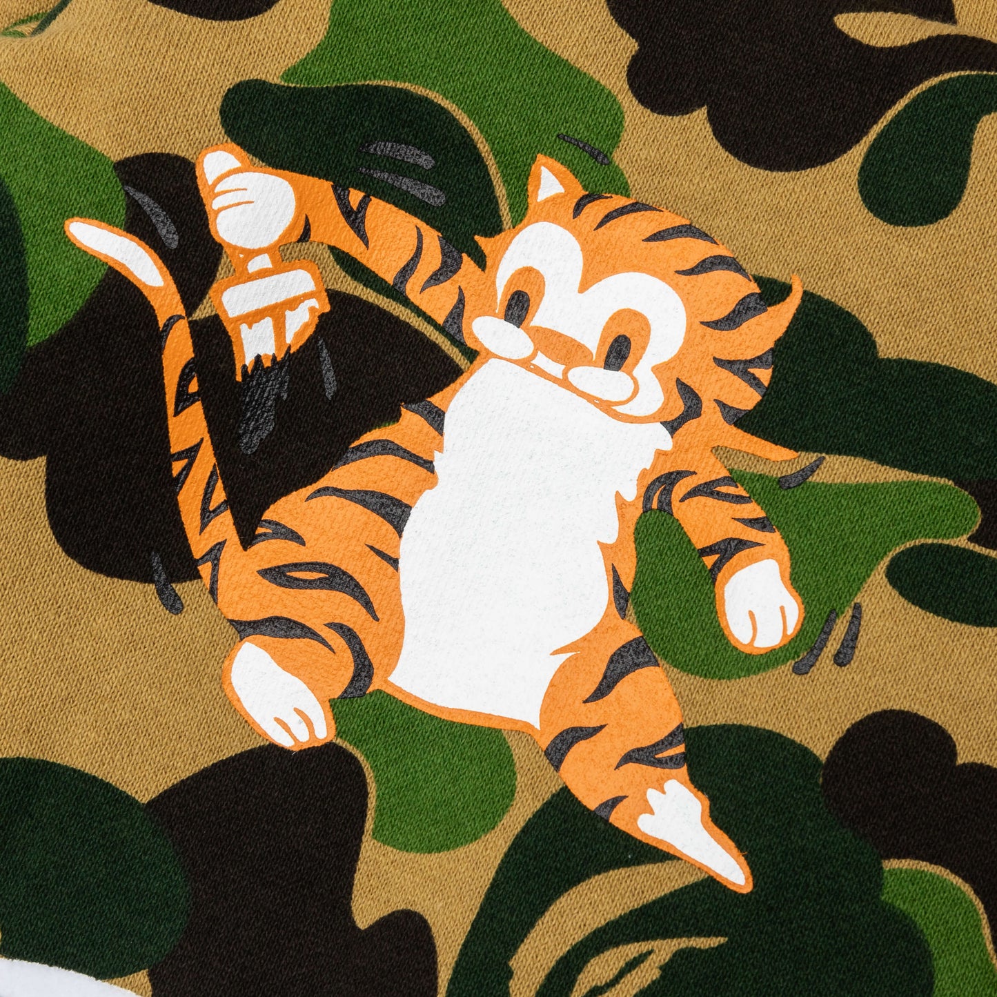 A BATHING APE Abc Camo Tiger Full Zip Hoodie - Green