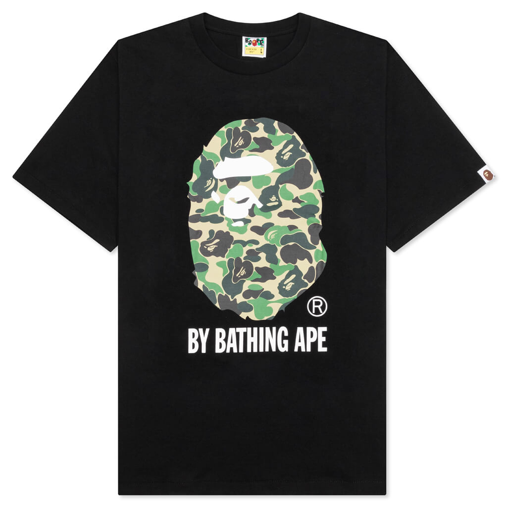A BATHING APE ABC Camo By Bathing Ape Tee - Black/Green