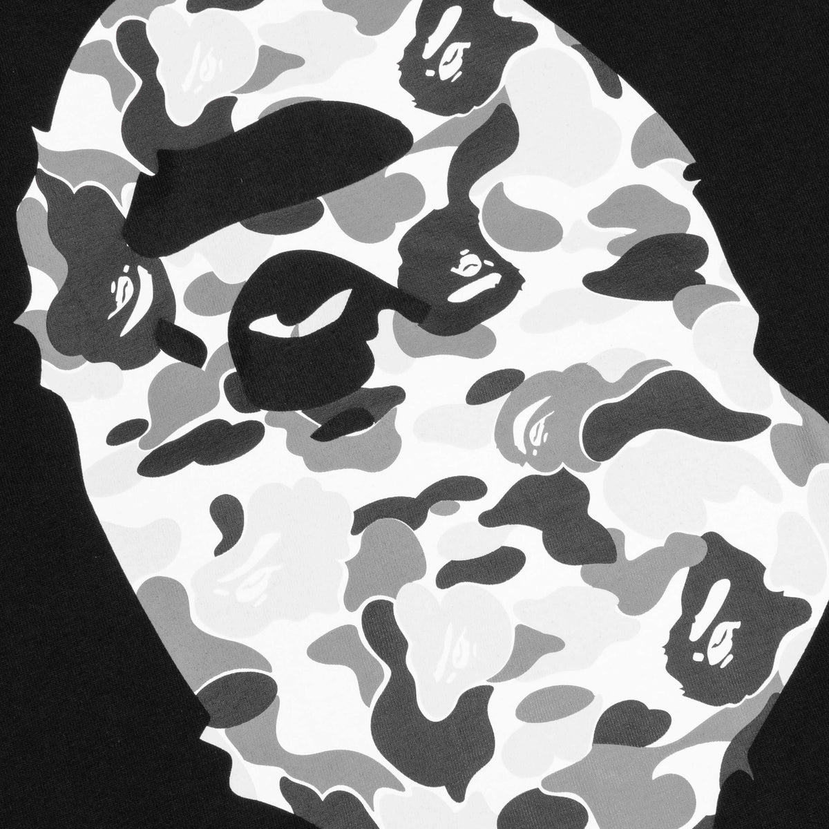 A BATHING APE ABC Camo By Bathing Ape Tee - Black/Grey