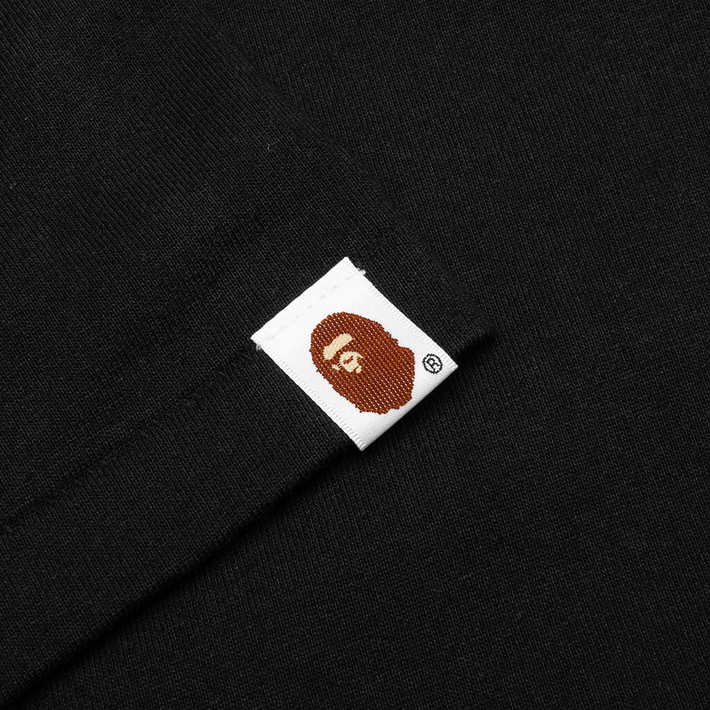 A BATHING APE Ape Face Sta Tee - Black