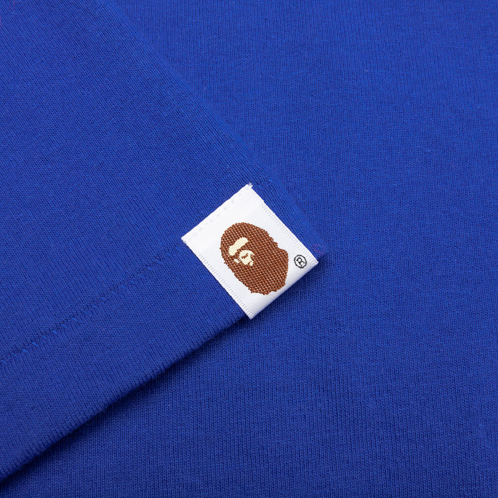 A BATHING APE Ape Face Sta Tee - Blue