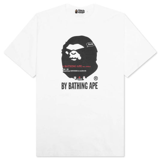A BATHING APE (B)Y Bathing Ape Tee リラックス - White