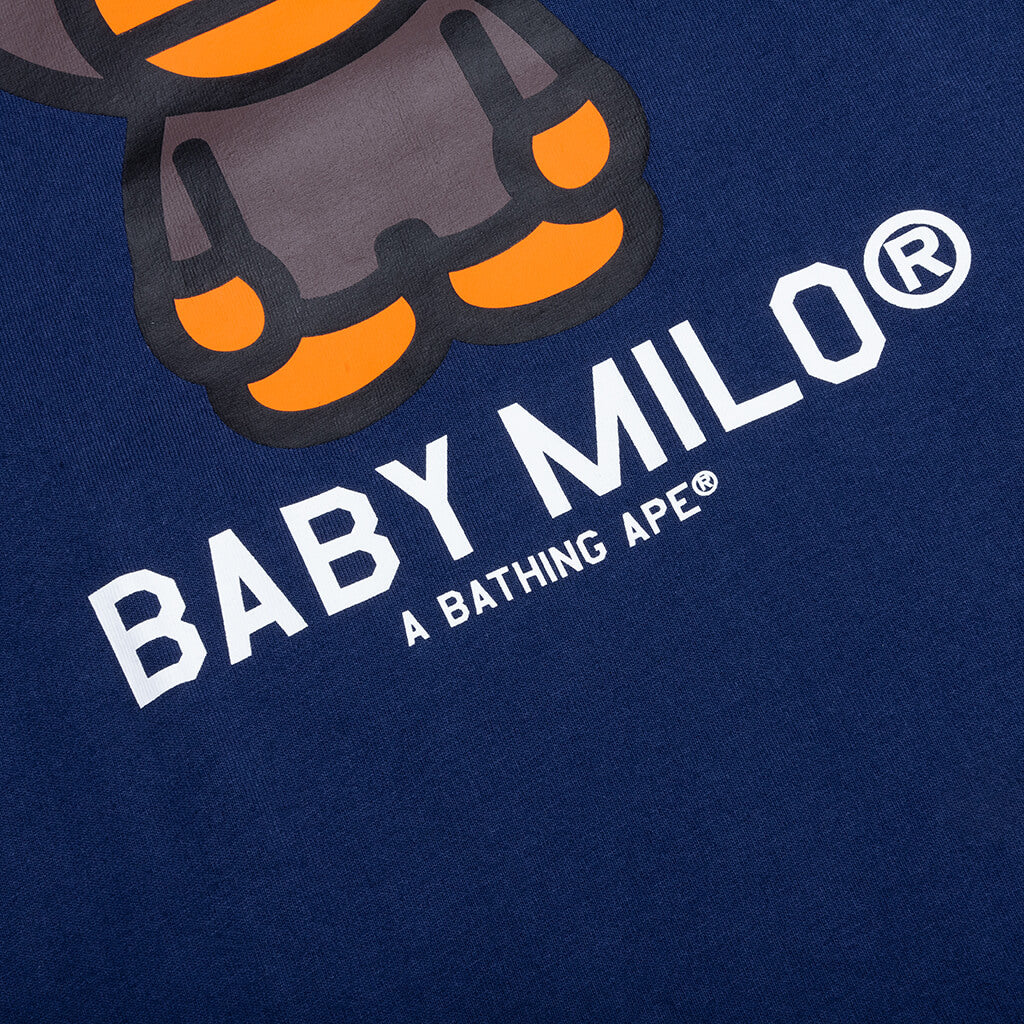 A BATHING APE Baby Milo Tee - Navy