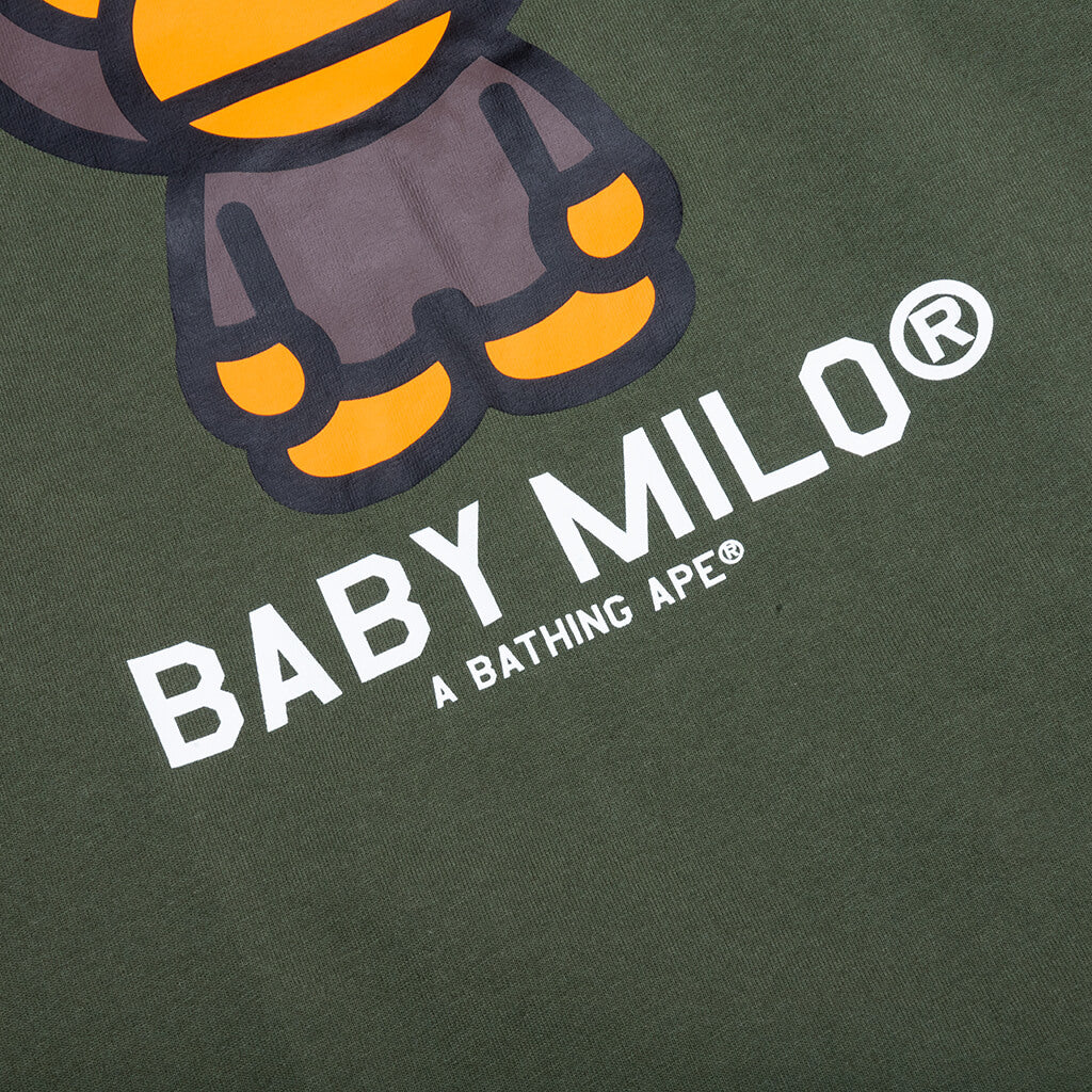 A BATHING APE Baby Milo Tee - Olive Drab