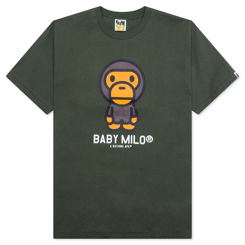 A BATHING APE Baby Milo Tee - Olive Drab