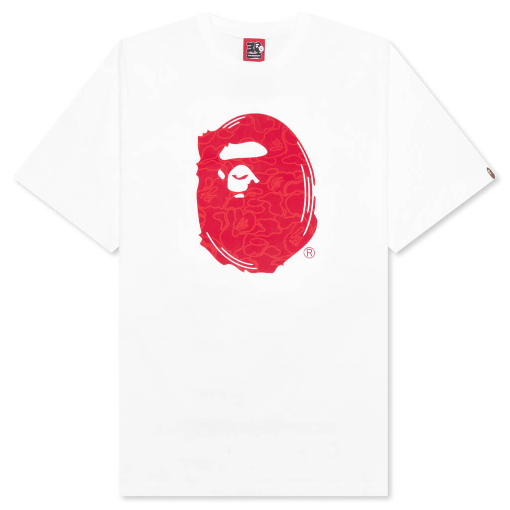 A BATHING APE Bape 30th Anniversary Tee #1 M - White/Red