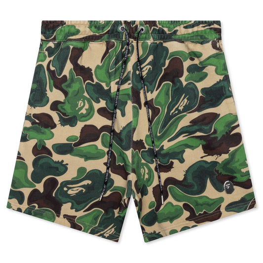 A BATHING APE Bape Art Camo Sweat Shorts - Green